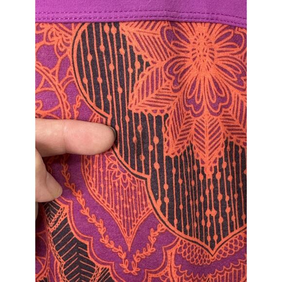 prAna Ambrosia Dress Womens Small Purple Red Geometric Floral Strappy Summer - Picture 8 of 8